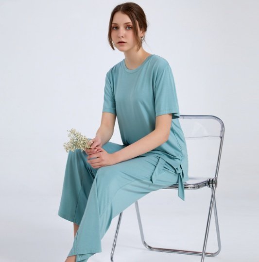 Short-sleeved Trousers Women’s Loungewear Set Loose And Comfortable Pajamas