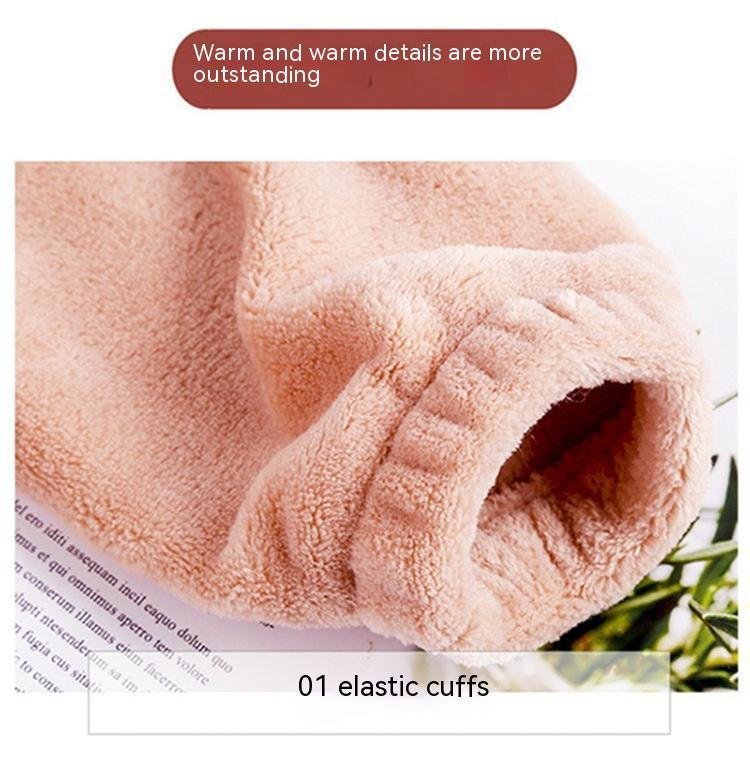 Warm Suit Women’s Thick Coral Fleece Loungewear Suit