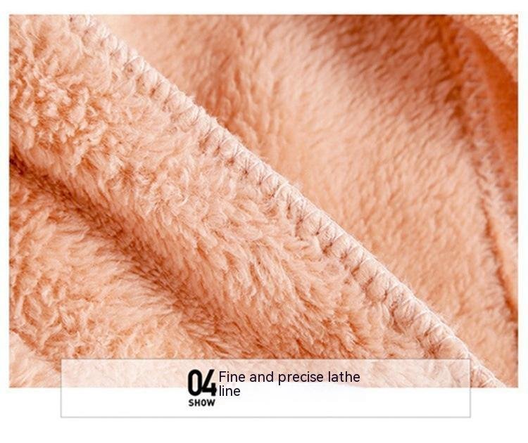 Warm Suit Women’s Thick Coral Fleece Loungewear Suit